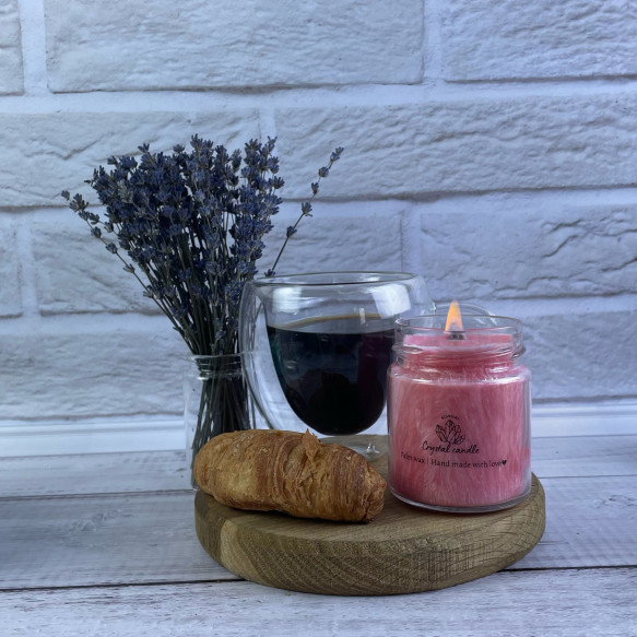 Crystal candle - свічки з пальмового воску червоного кольору
