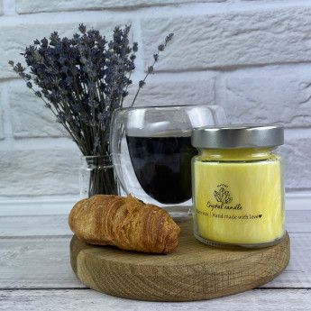 Crystal candle -  свічки з пальмового воску жовтого кольору