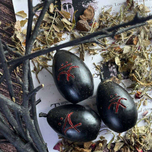 Набір "Чорні яйця" з полином для ритуалу очищення