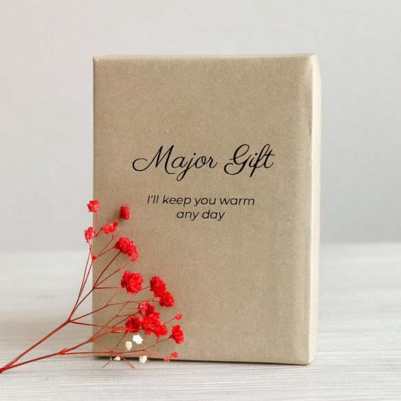 Коробка крафтова самозбірна Major Gift 90х90х120 мм